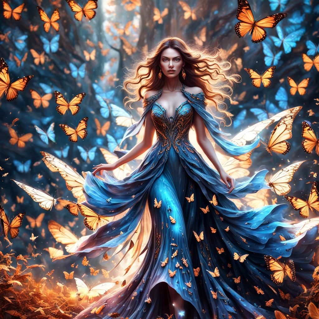 Butterfly Woman  by @Quibbles