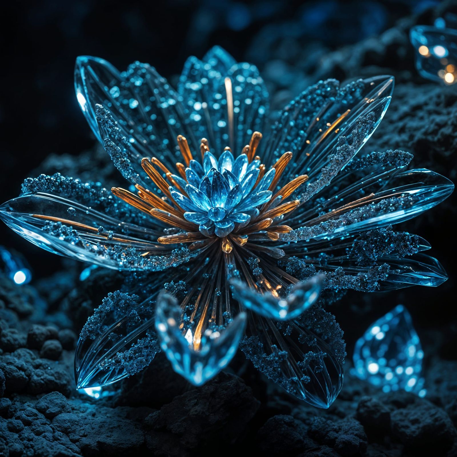 Crystal Flower  by @Soynuts