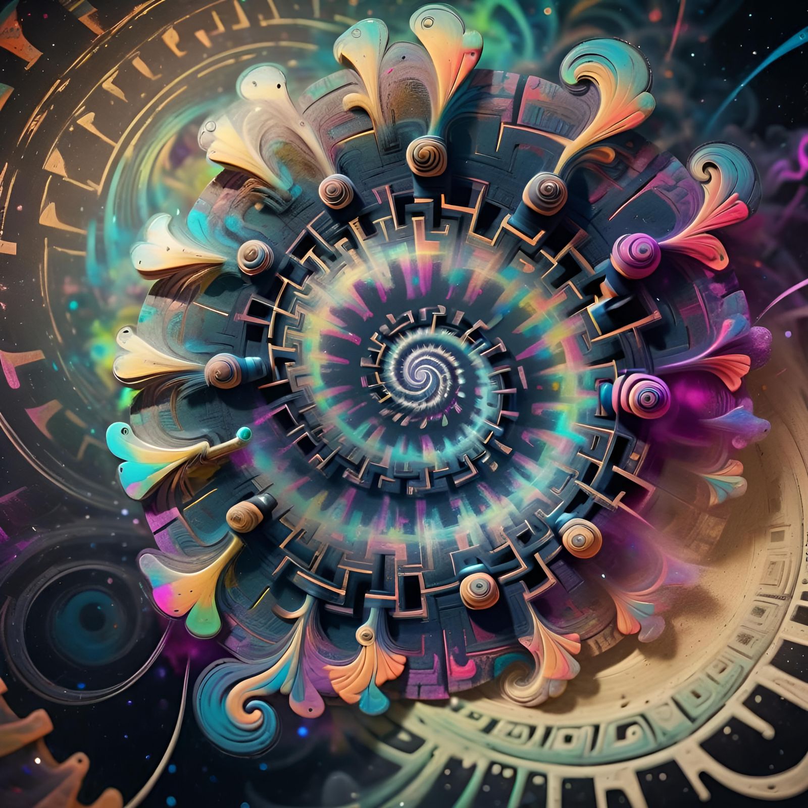 Cosmic spiral psychedelia, 17apr24
