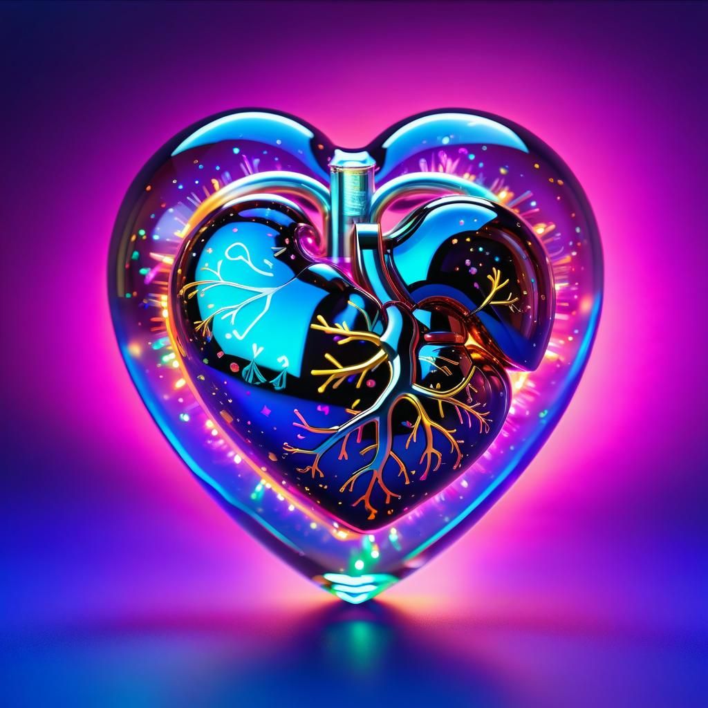 Heart inside of a heart - AI Generated Artwork - NightCafe Creator