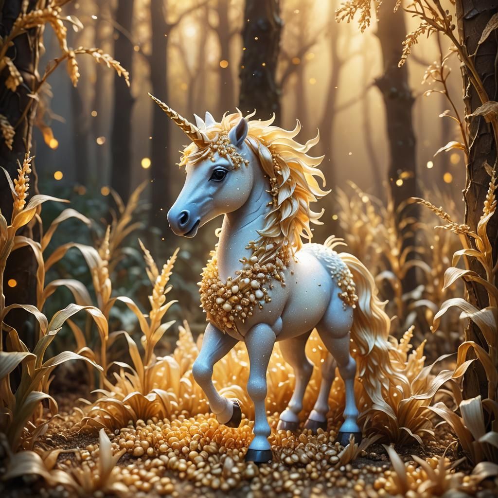 חד קרן בנגיעות גרעיני תירס