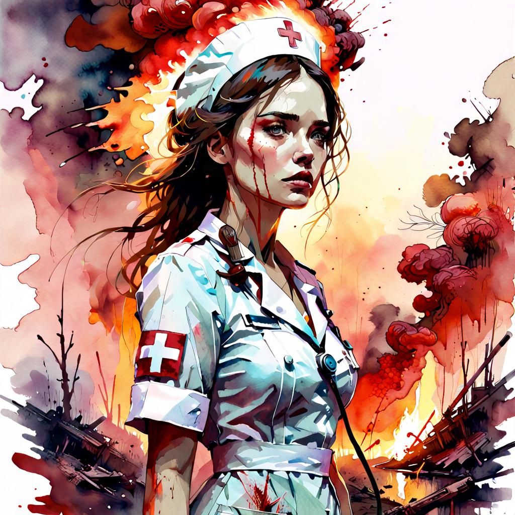 war nurse  by @Lady on Fire