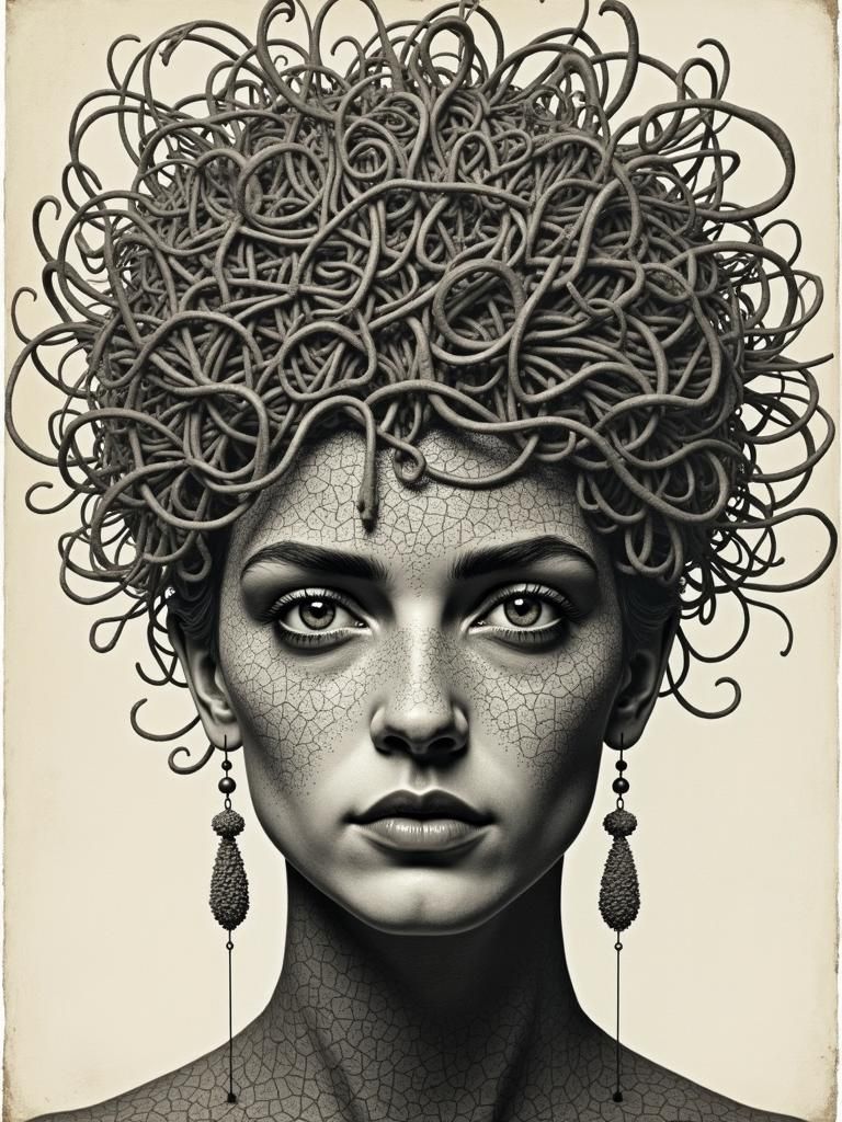 It's Monday, Here Is A Masterpiece, elemental parallax, fluxus mandelbrot by Claude Cahun