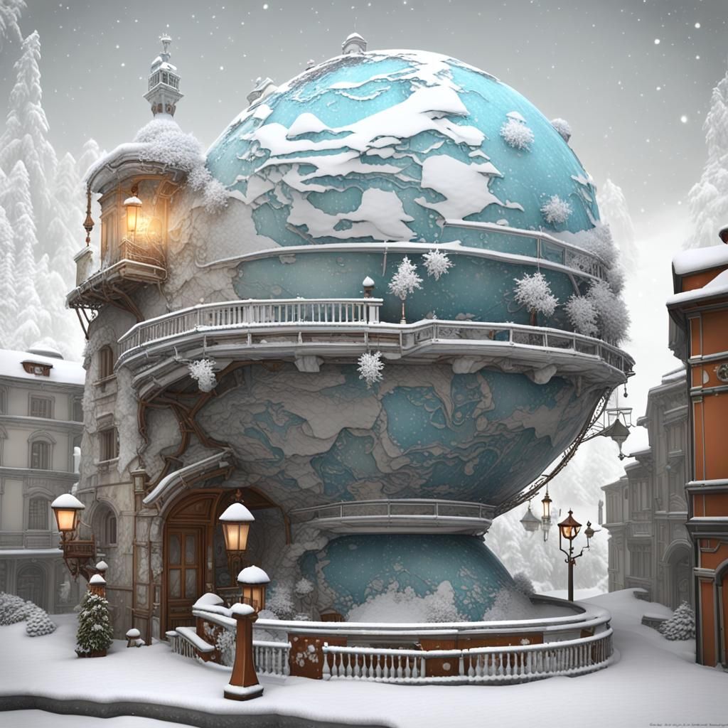 Immagina "globi di neve", ognuno unico e pieno di colori e v...
