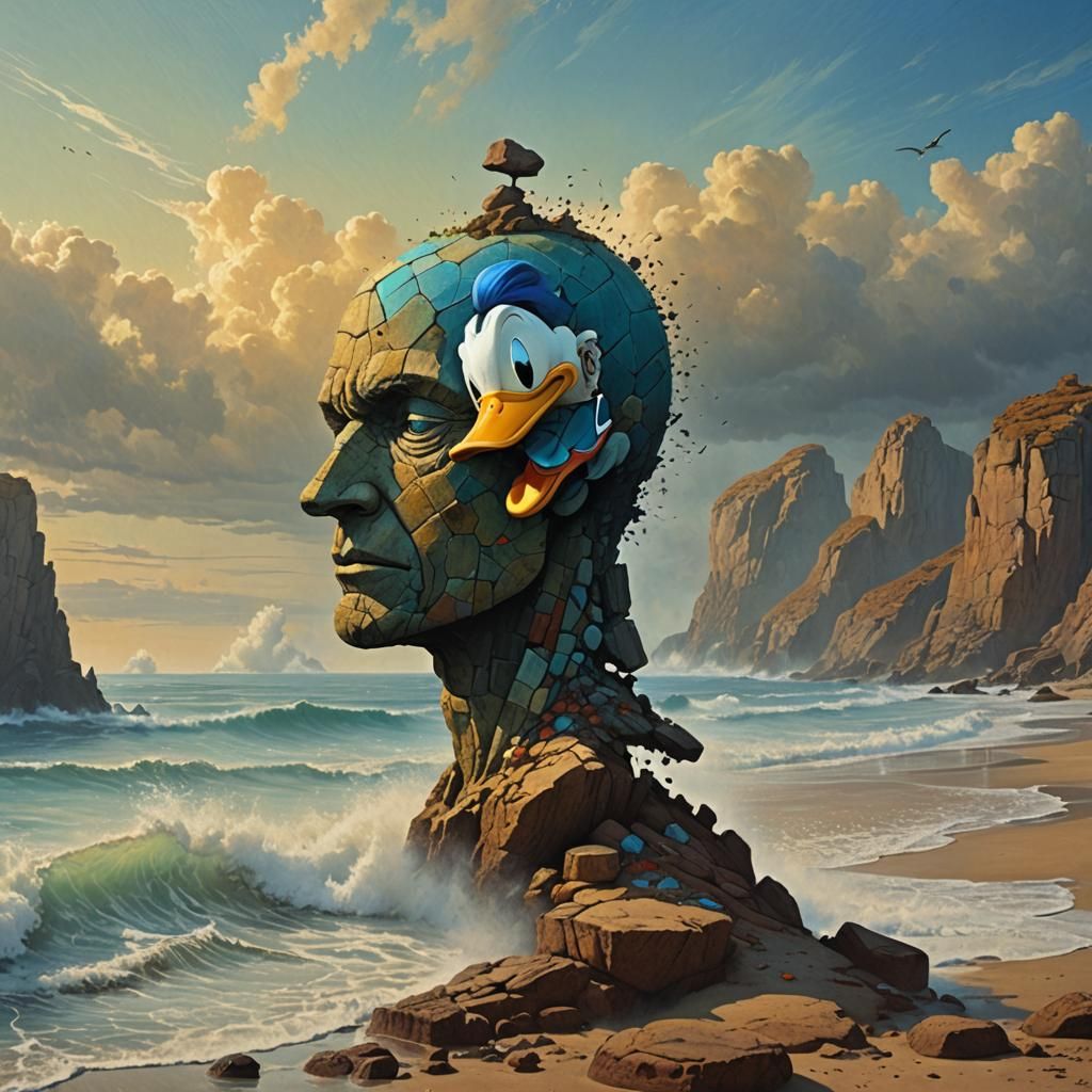 Donald Duck by Zdzislaw Beksinski
rocks in equilibrium on th...
