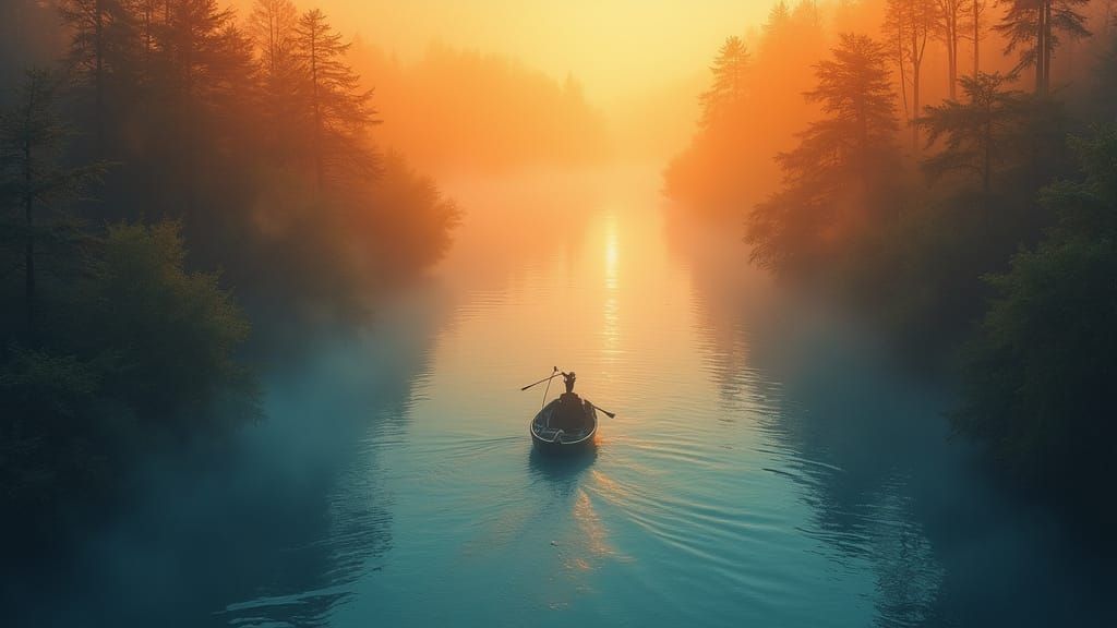 Between the banks of pain and pleasure the river of life flows.  by @Being33