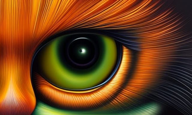 “Vladimir Kush, fantasy, Colorful, hyperdetailed whiskers, A...
