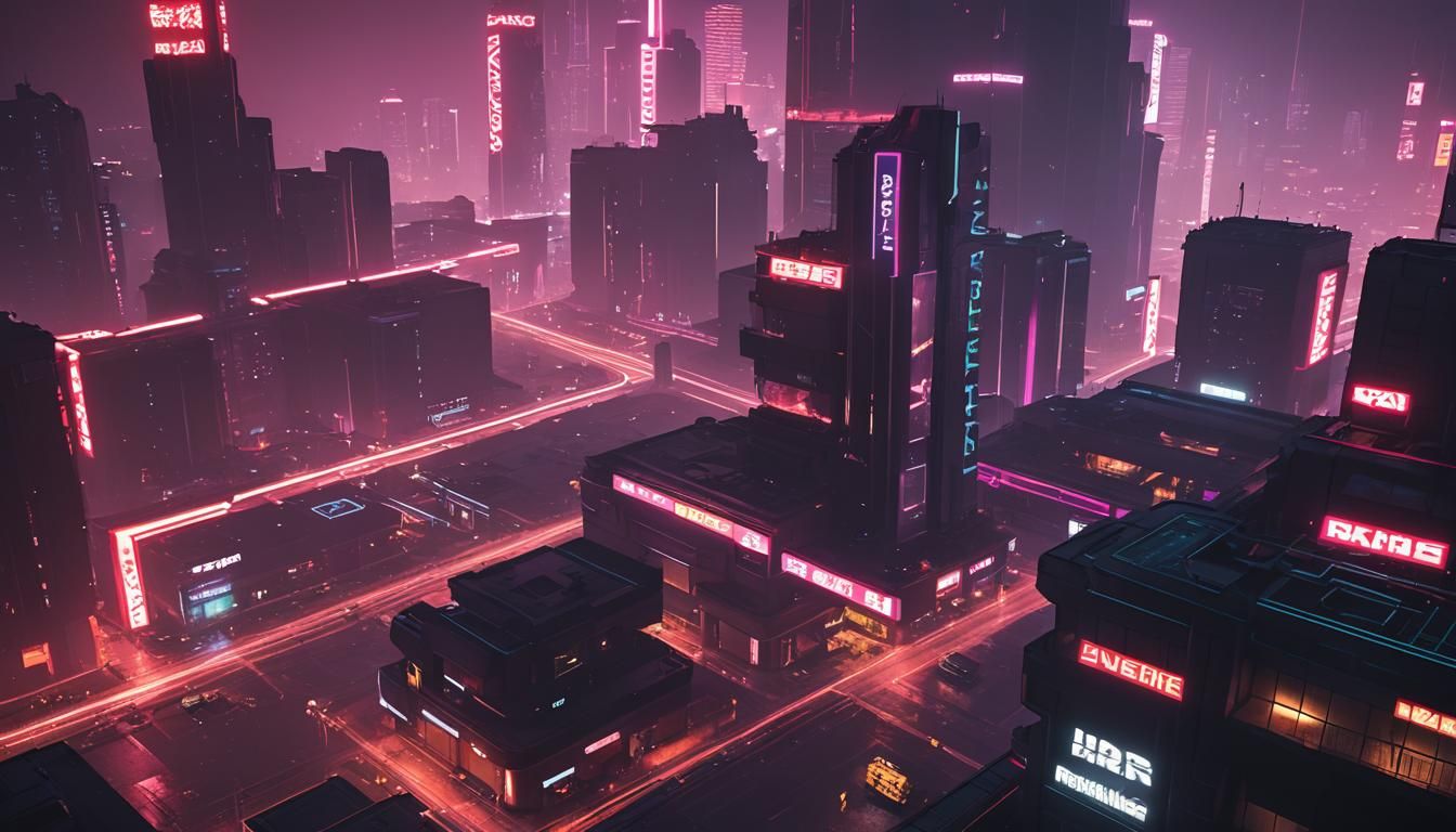 Romantic dark fantasy, cyberpunk 2099 blade runner 2049 neon
