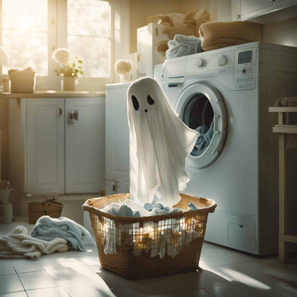 boo to laundry day  by @NicoBot