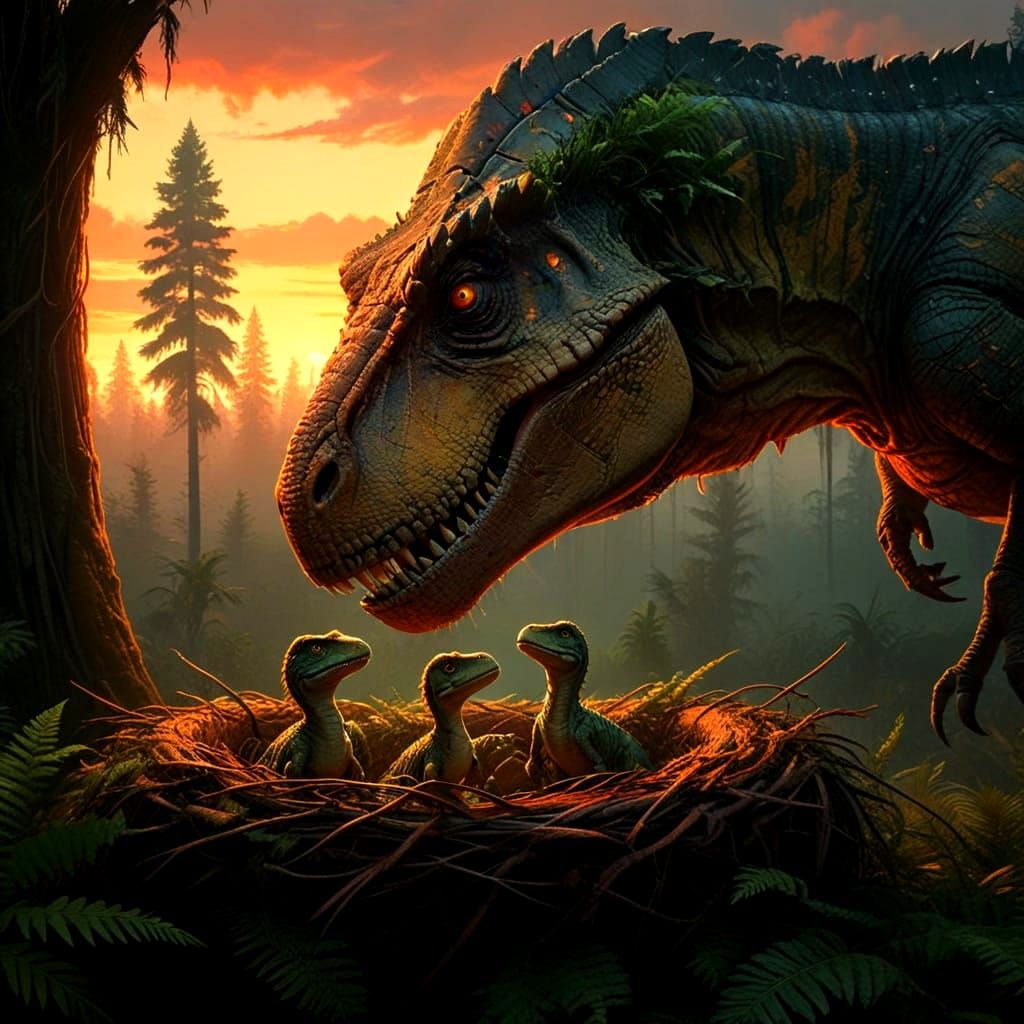 Mother's love  by @Croc lover