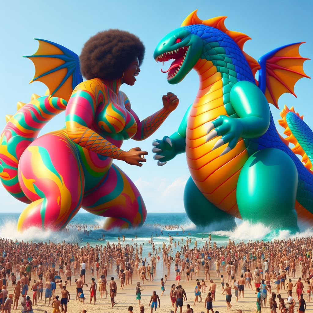 Giantess v Dragon outtake