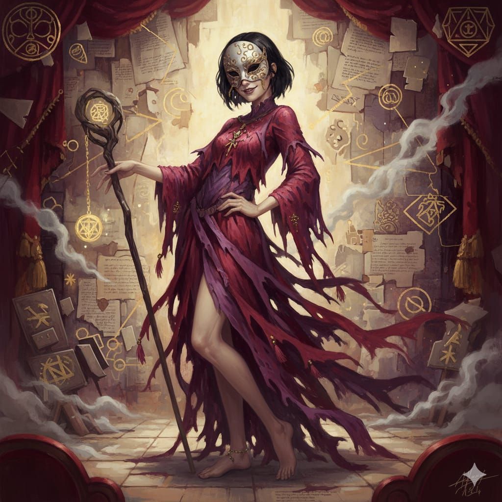 A mesmerizing dark fantasy painting