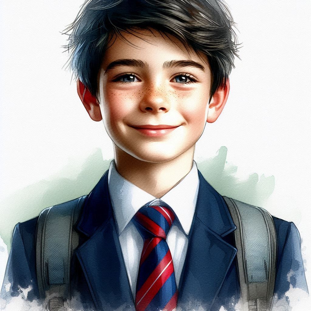 Portrait of a French schoolboy - Samuel