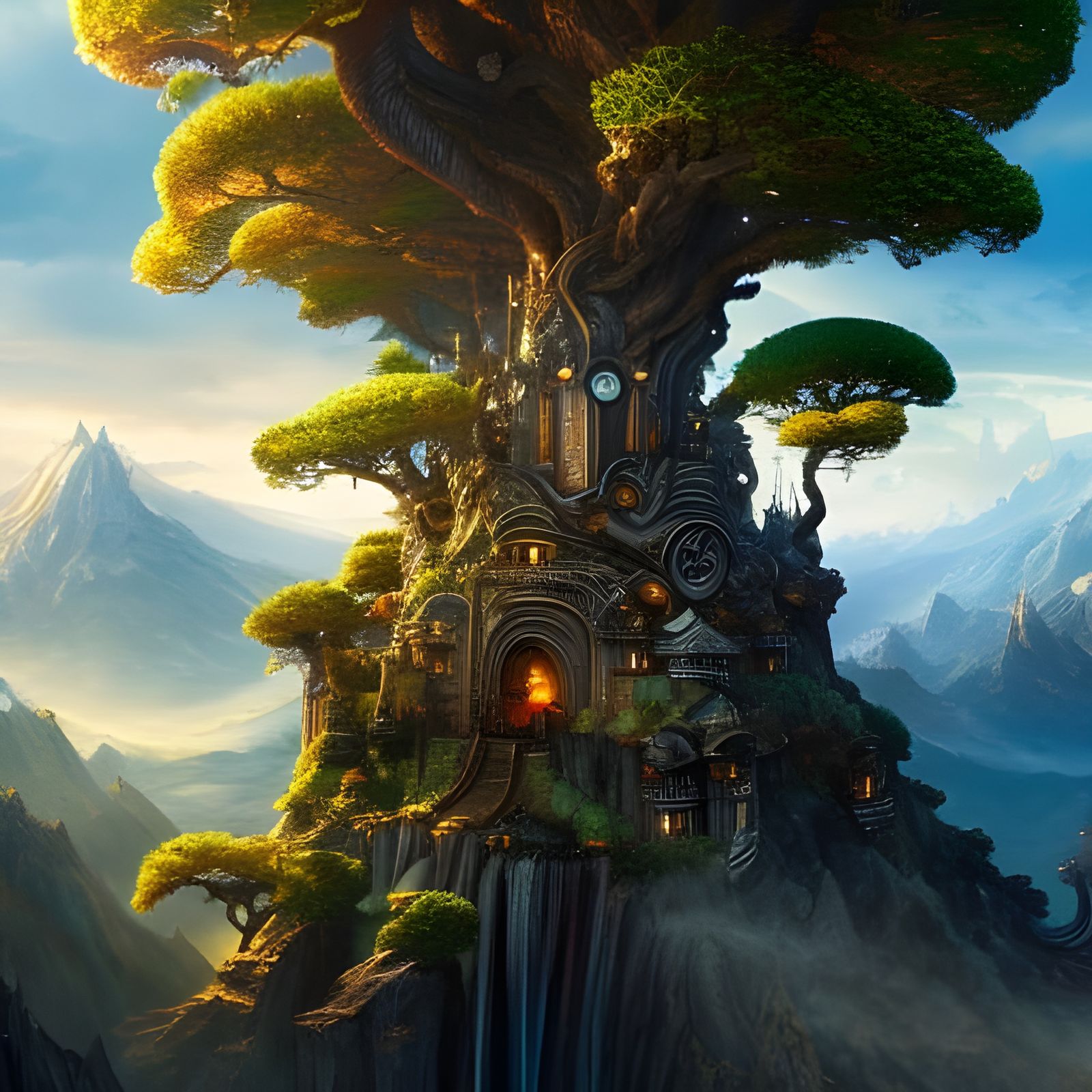 Middle Earth Fortress  by @Sharonjoy