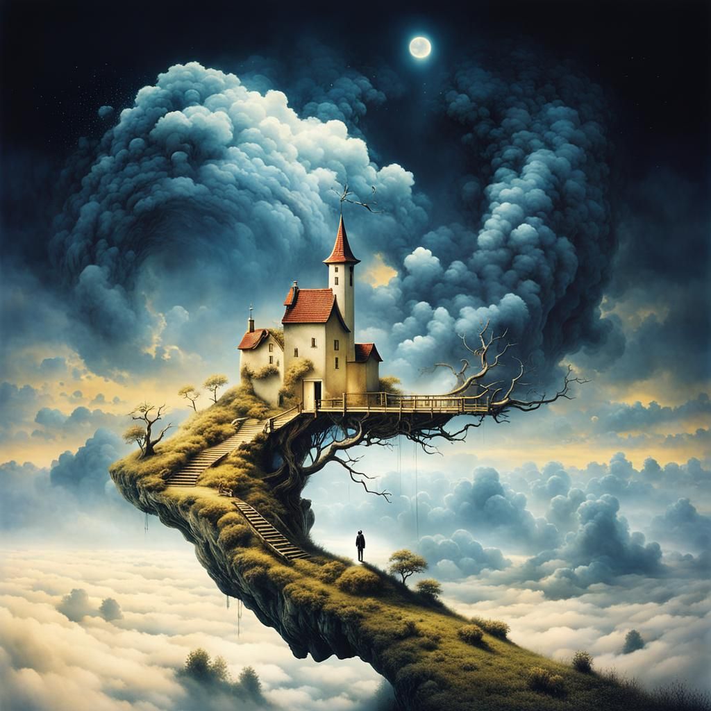 Last house before the sky  by @toomanynates