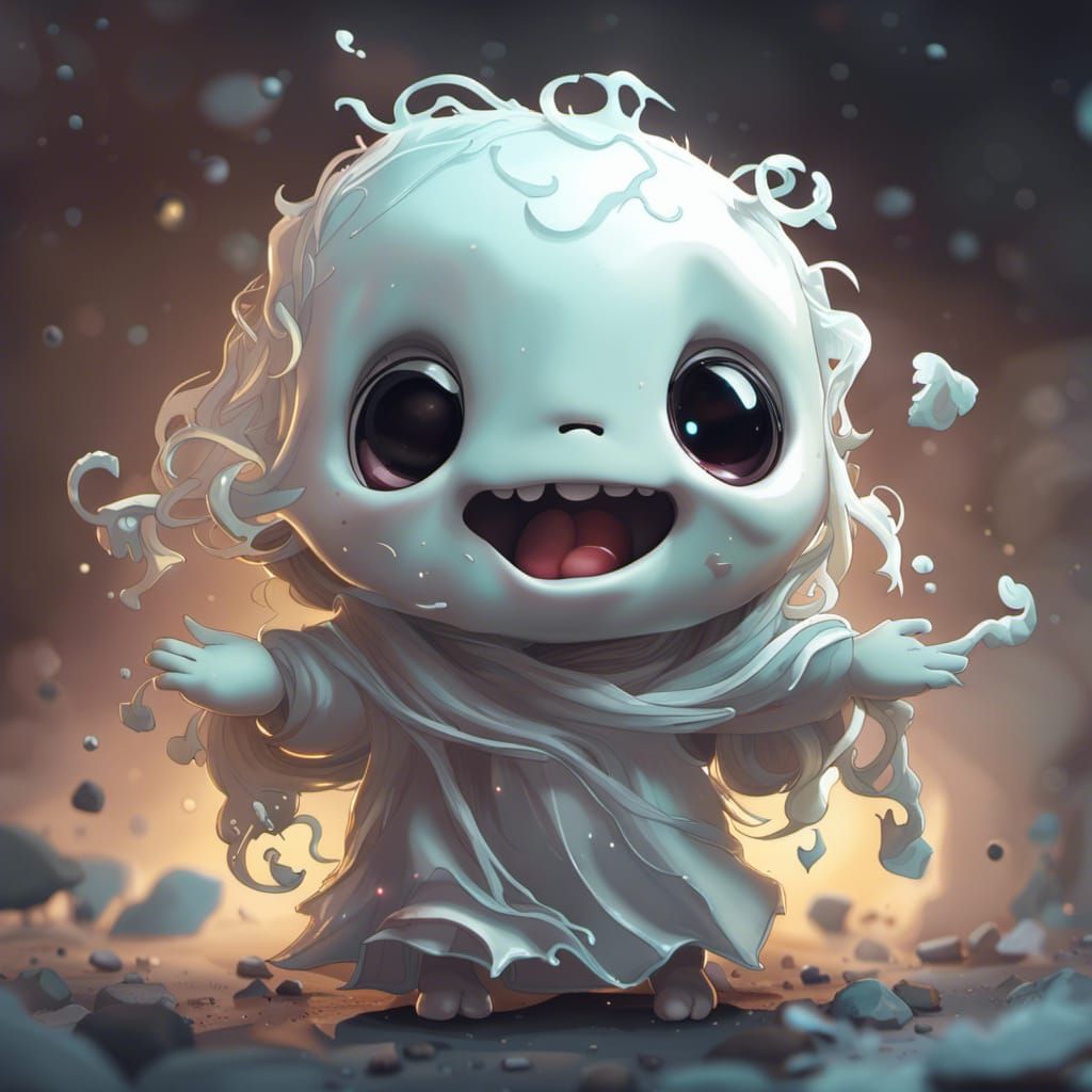Cute Ghosty  by @Ashes