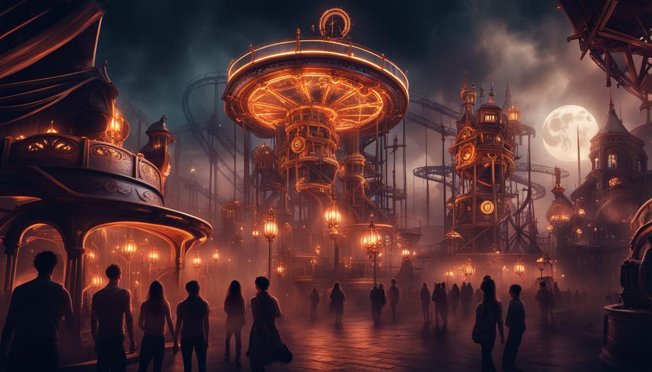 Arcana clockwork theme park  by @Brightmoon Michael
