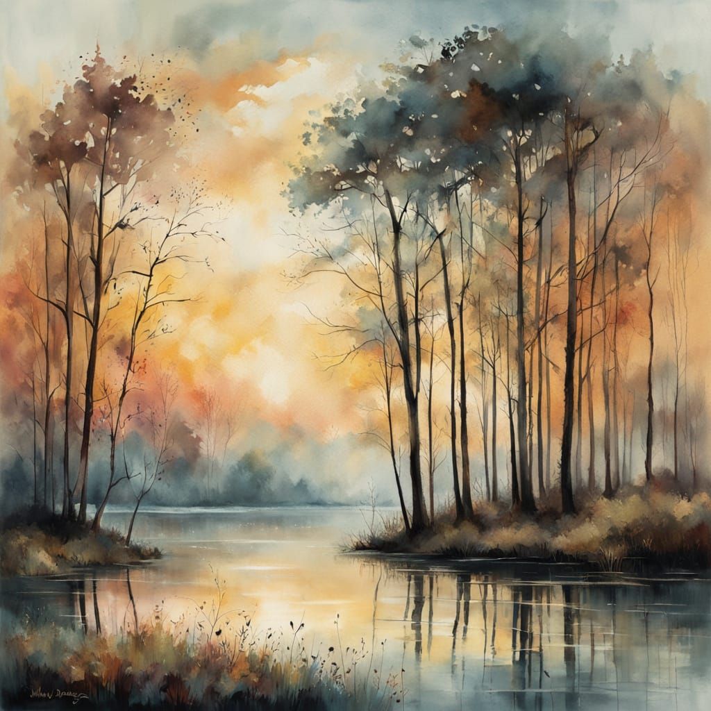 Serene Lake  by @Sumaya Ali