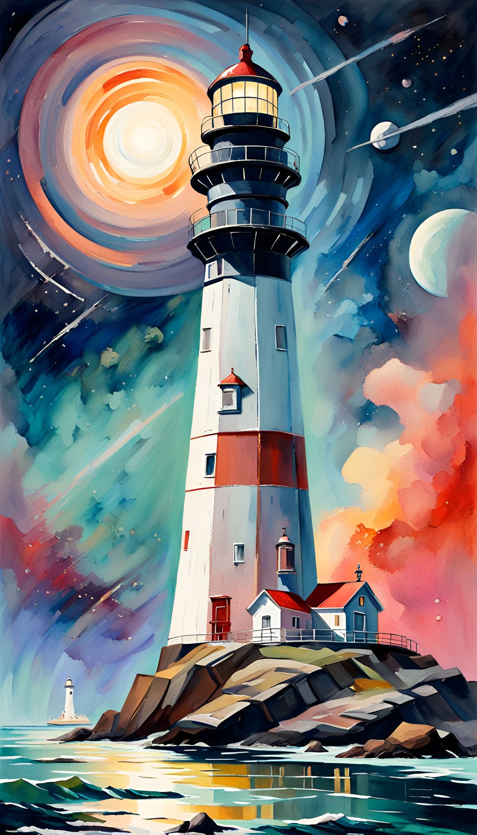 Futuristic Lighthouses 1.