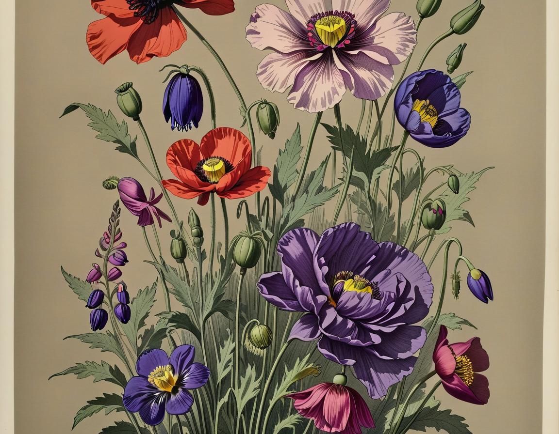 Botanical Ink Drawing