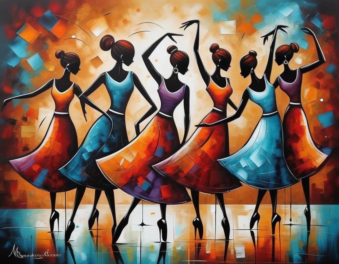 The Dance Class in the style of Megan Duncanson  by @Phase Sun