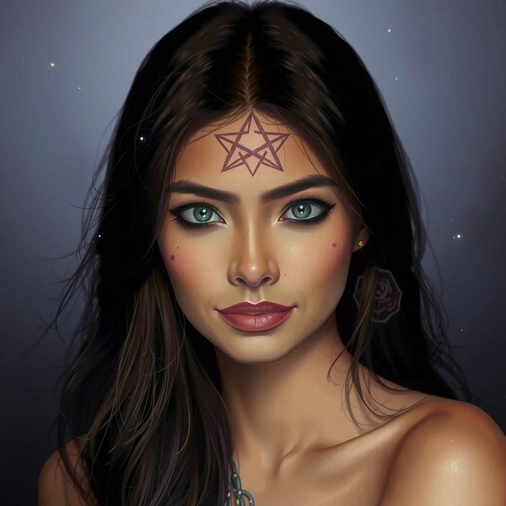 (Wide low angle, full body view),(In the style of Karol Bak and John Blanche:2.1). (A mysterious woman:1.3) walks through a deep underground...