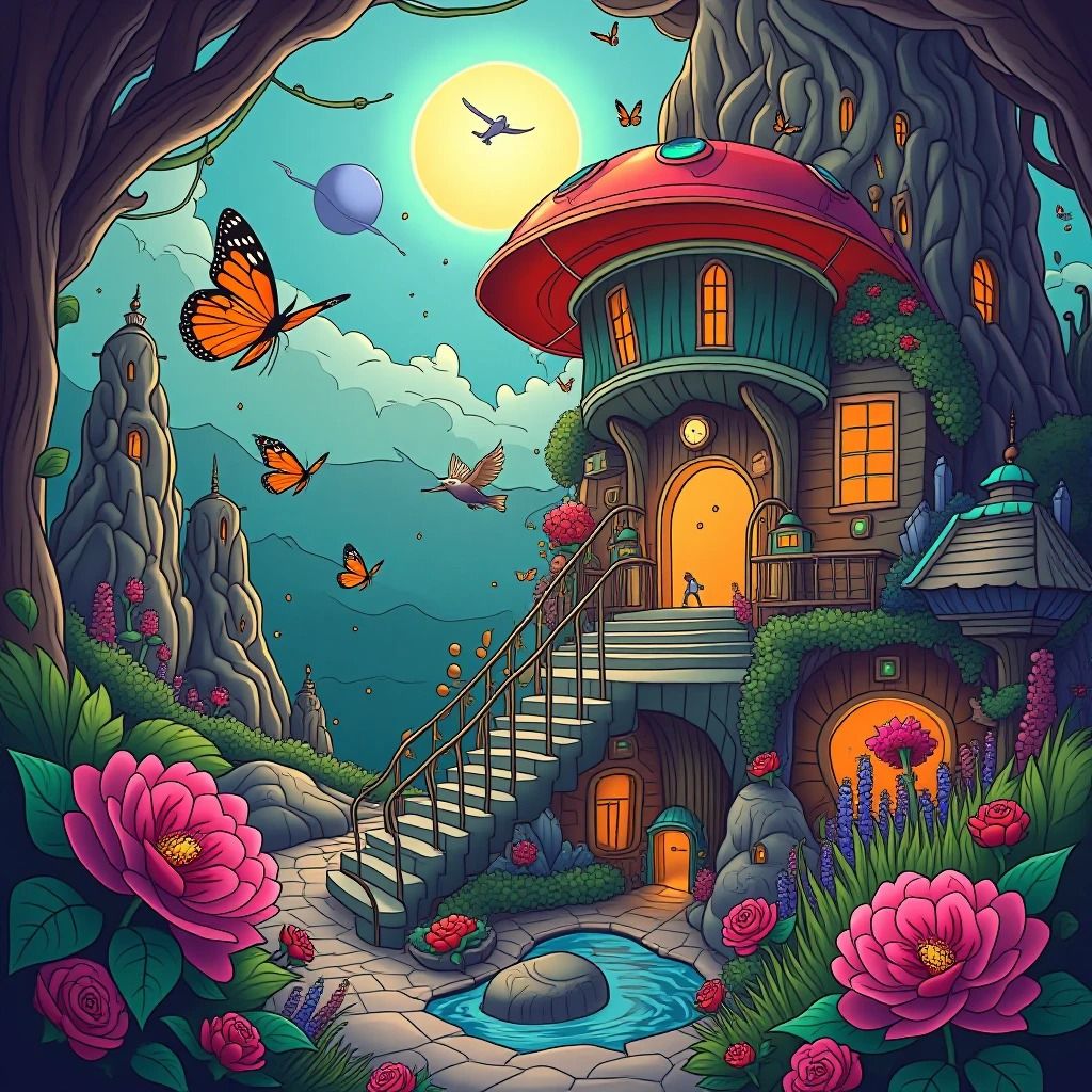 Whimsical art style