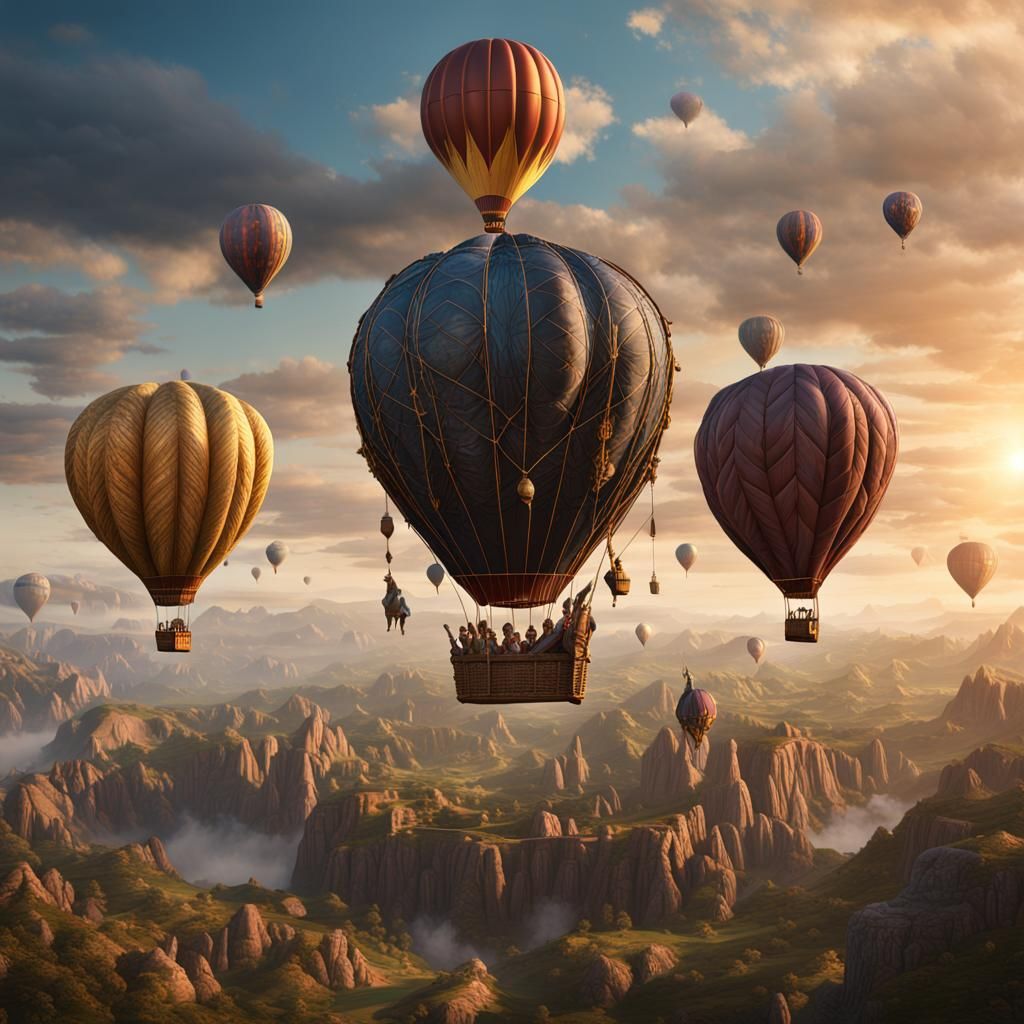 dumbledore hot air balloon