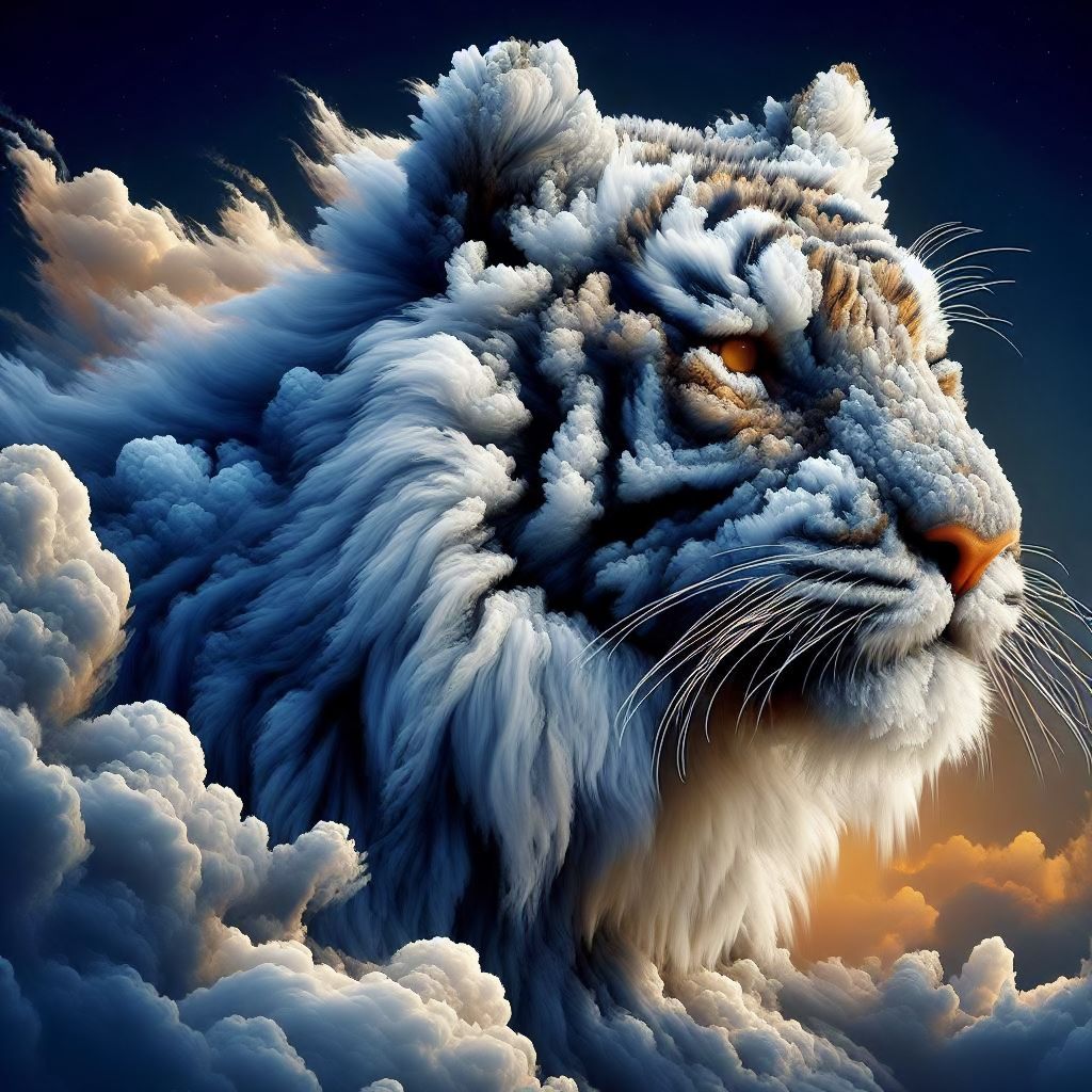 Tiger cloud animal