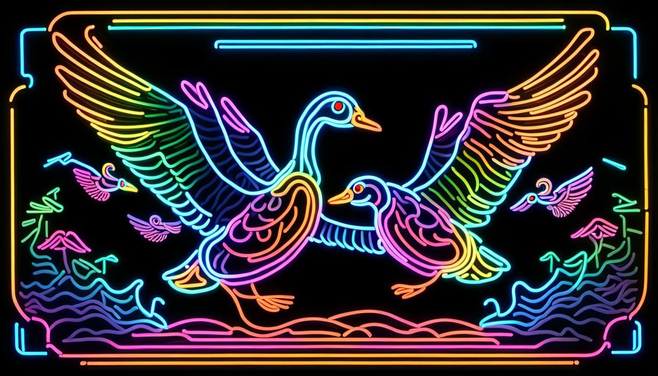 We join Geese in mid flight