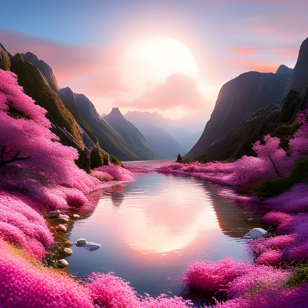 The River of Pink - SDXL  by @Unreality One