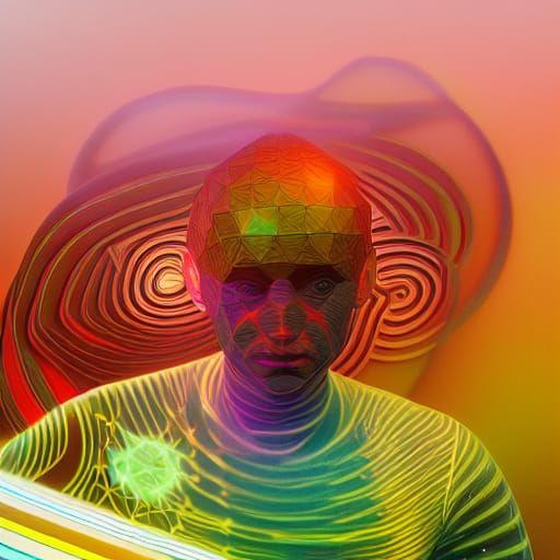 running is in my dna 8k resolution holographic astral cosmic...