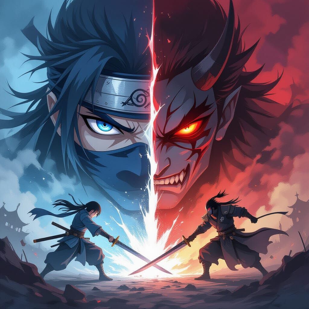 The Final Sword Clash  by @D-Forge