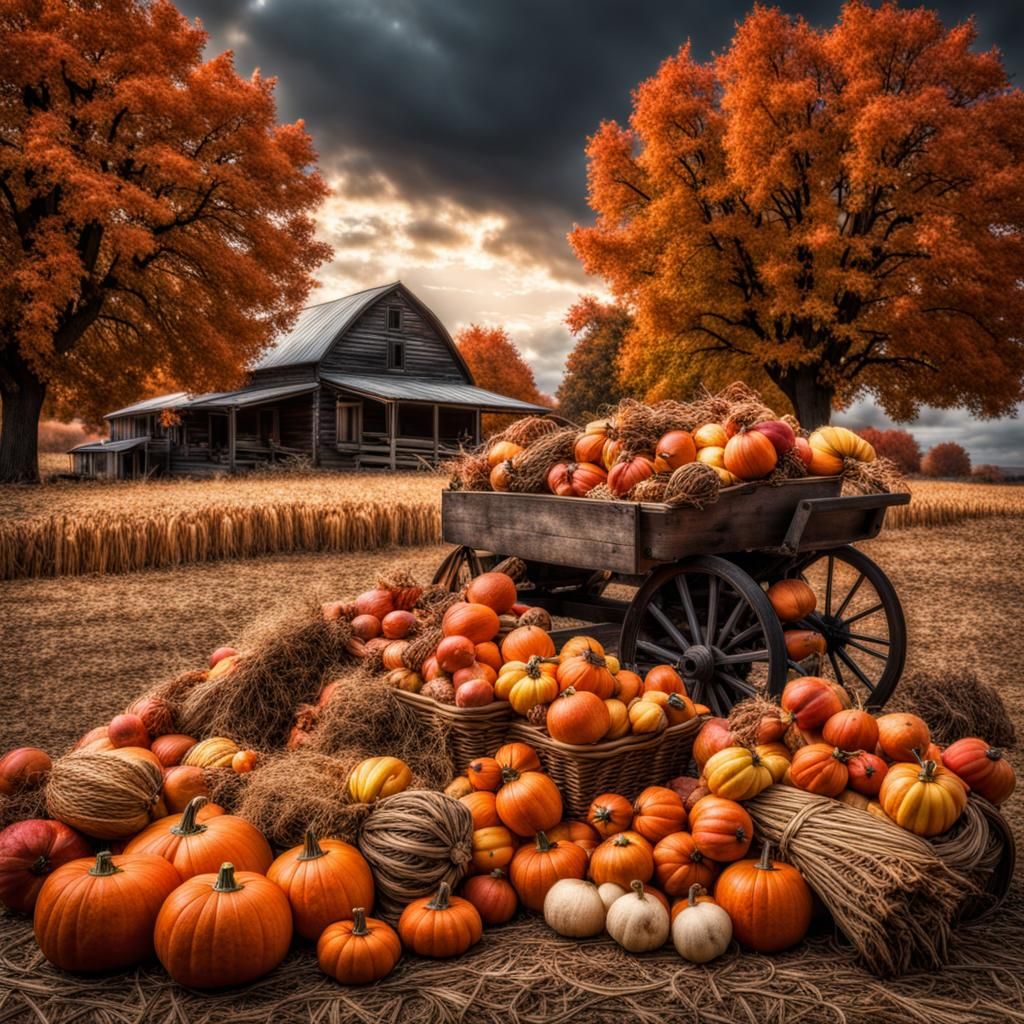 A bountiful fall harvest.   by @Suz