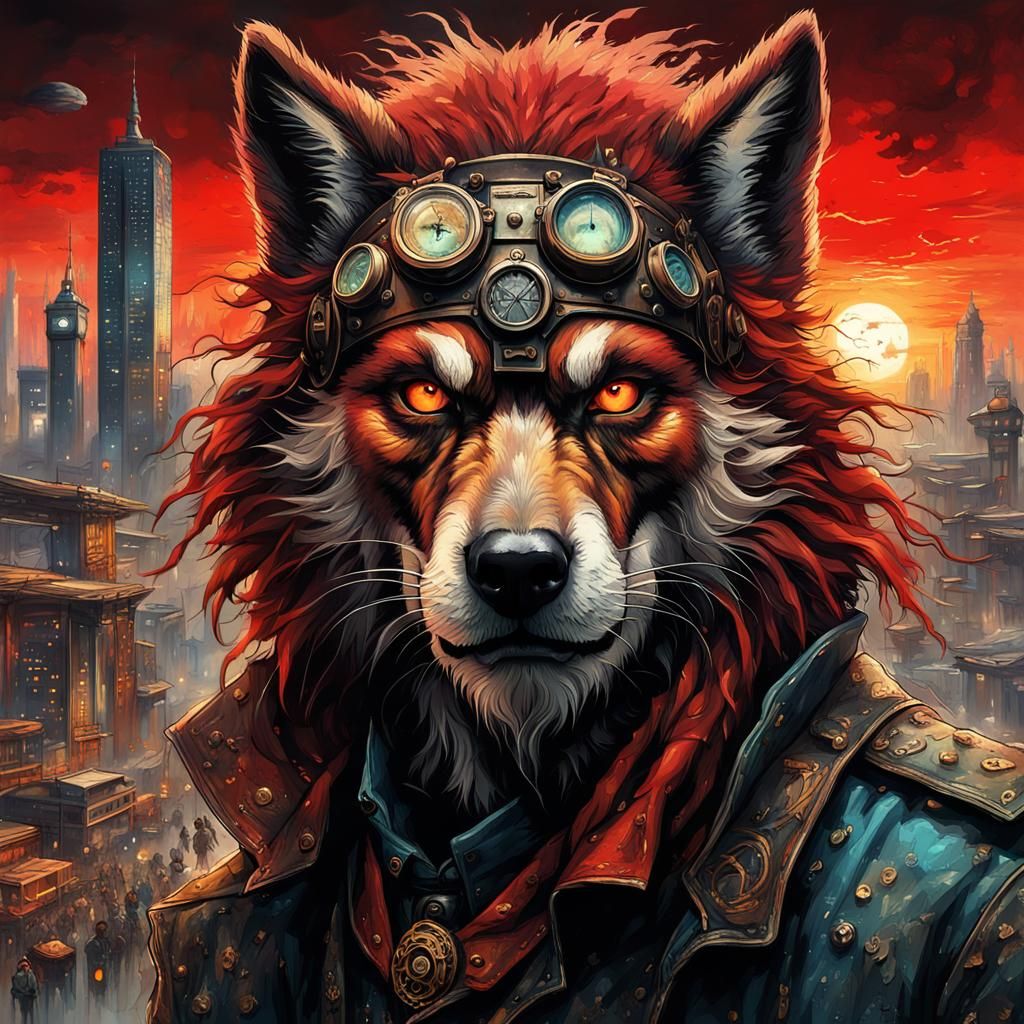 Grunge Werewolf - AI Generated Artwork - NightCafe Creator