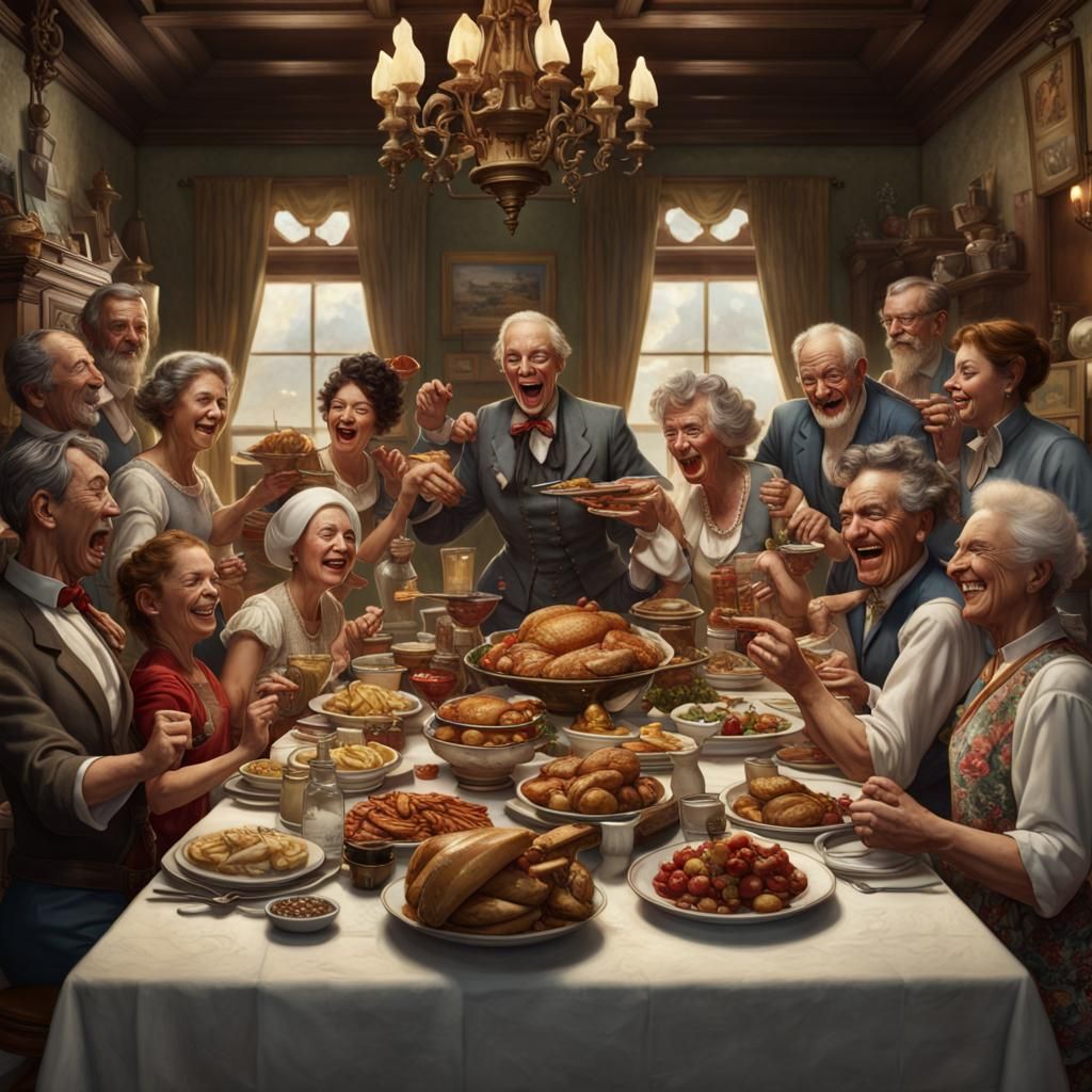 Thanksgiving spread daily challenge  by @Trent