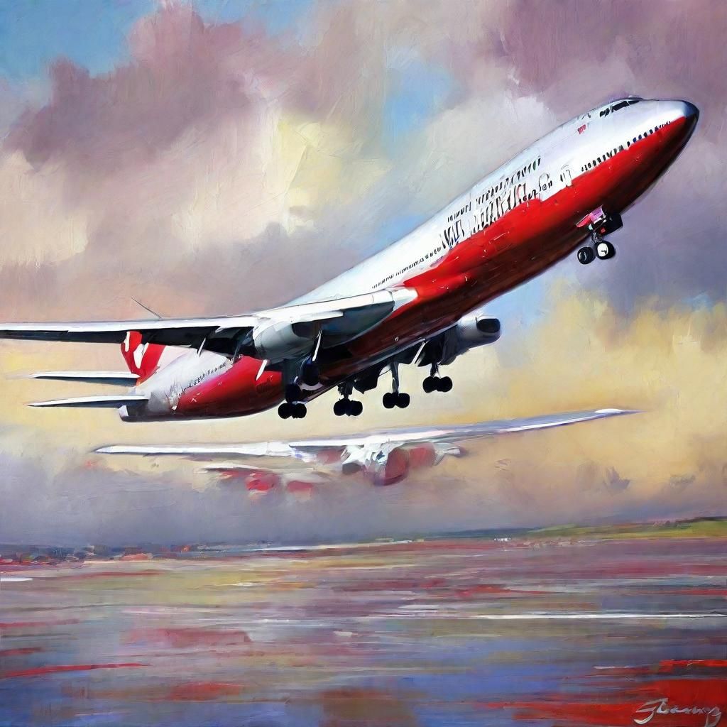 747 jumbo jet Virgin Atlantic   by @Neelix