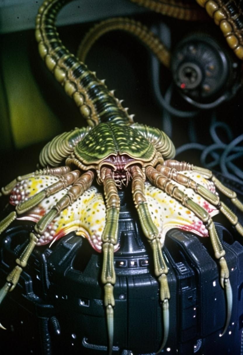 Xenomorph Face Hugger  by @Forged Anew
