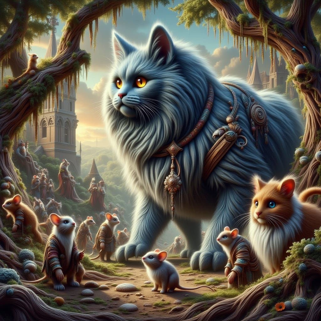 <lora:-Entimals-:1.0> <lora:-Kaleidofuzz-:1.0> <lora:SumnerVision2:1.0> <lora:FiosMysticAura:1.0> Imagine a giant beautiful Persian blue poi...