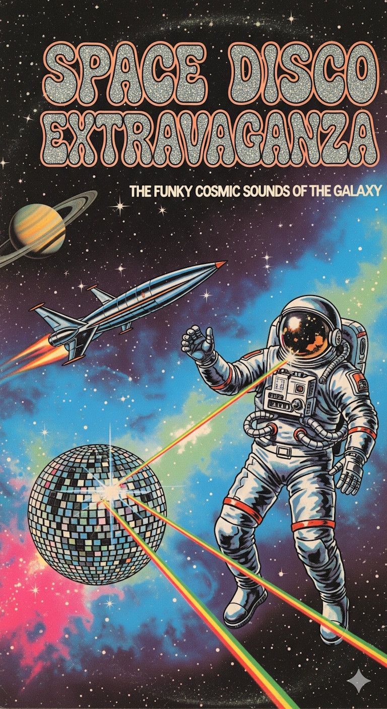 Space Disco Album Art (Music Linked)