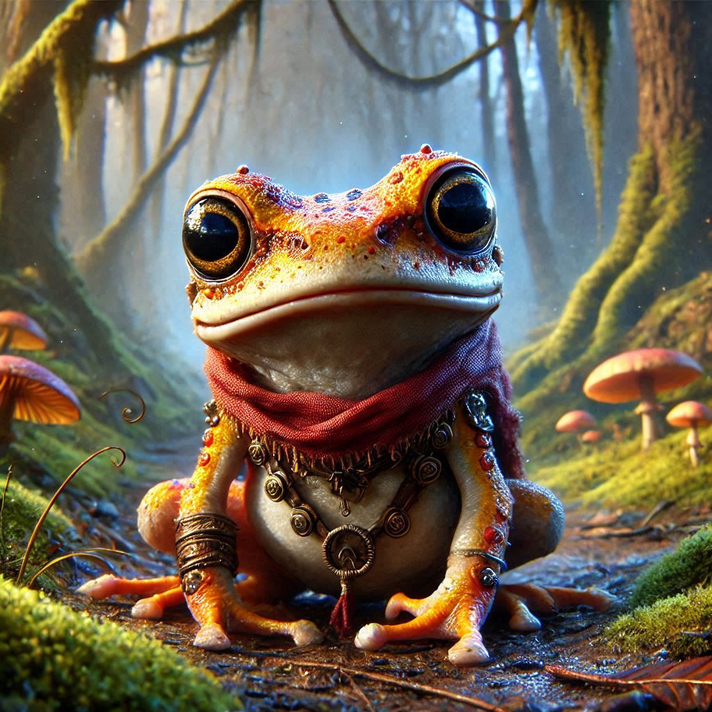 adorable fairy-tale fantasy creature portrait..