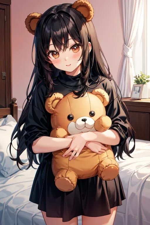 Hugging bear plushie