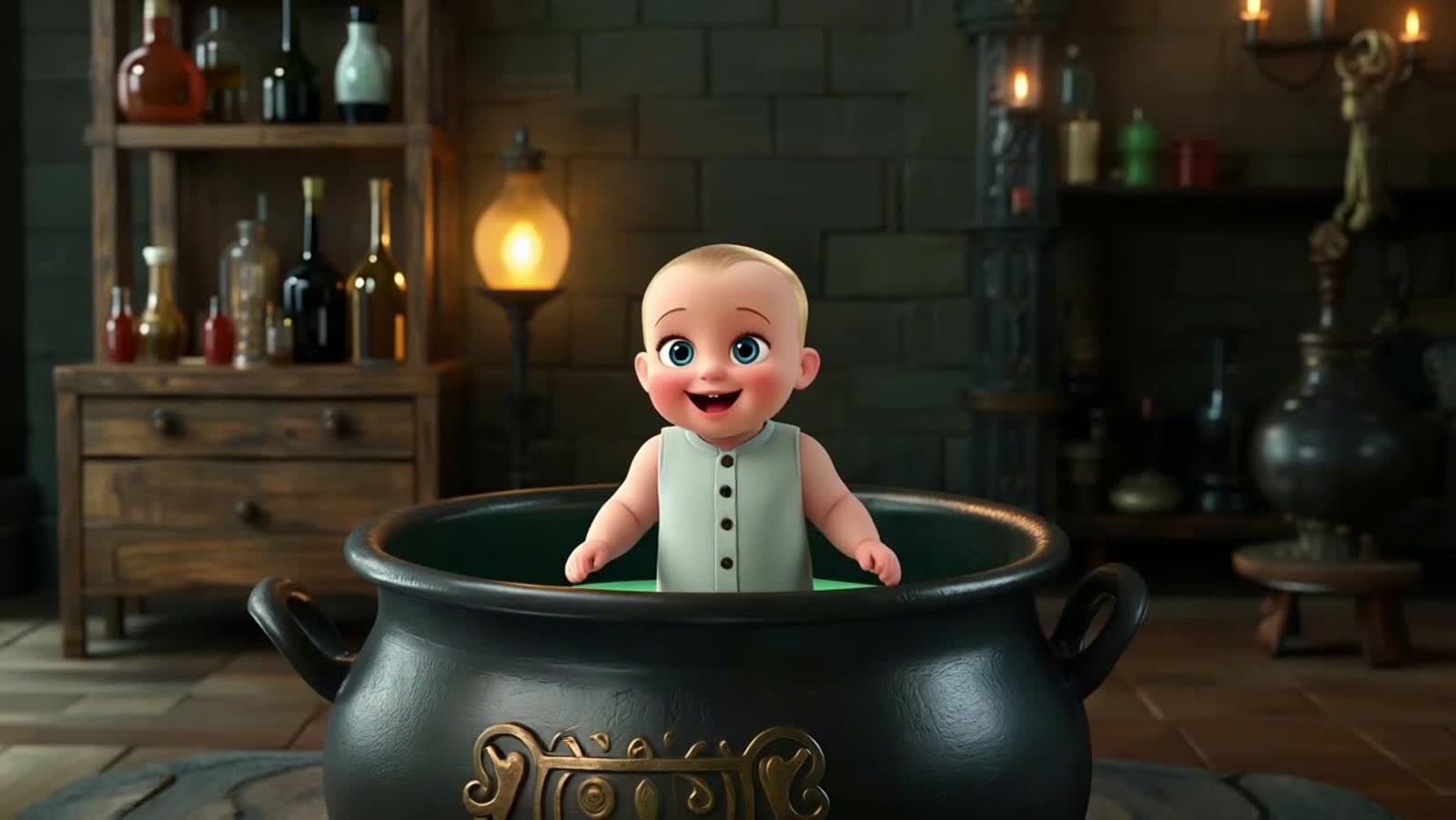 Into the magic potion, he went...