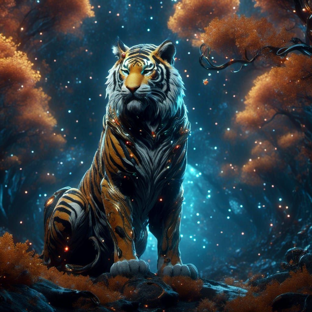 epic tiger detailed matte painting, deep color, fantastical, intricate ...