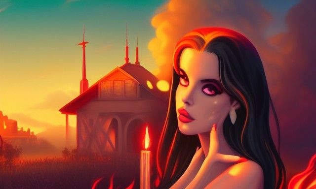 her fiery demise