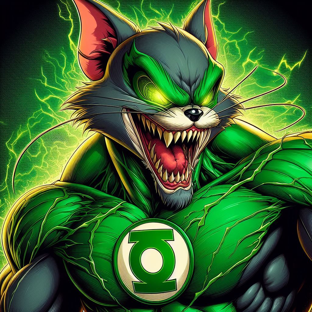 Green Lantern Tom Watch Out Jerry