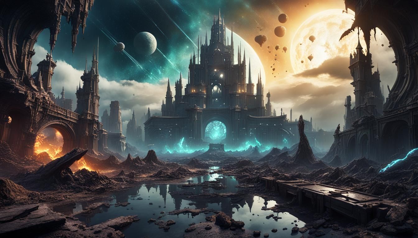 magic, galaxy, apokalypse, crumble, despair, abyss, infinite...
