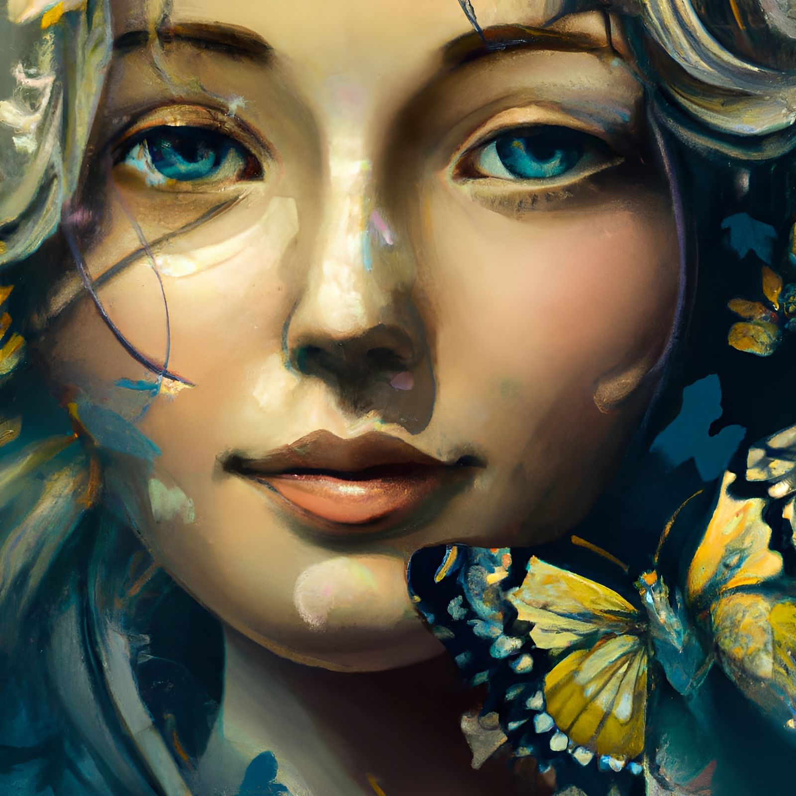 Butterfly girl, art by susan herbert, art by john james audo...