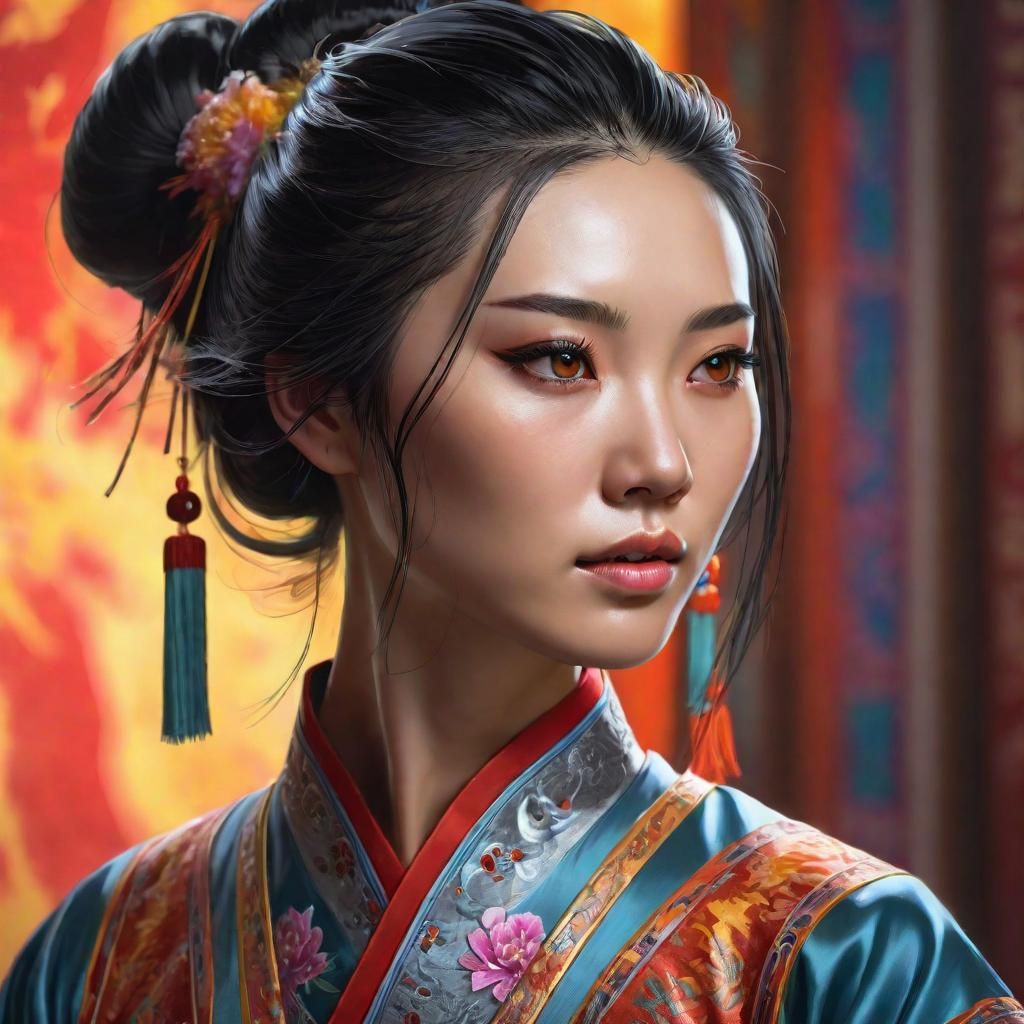 Beautiful Chinese Girl - AI Generated Artwork - NightCafe Creator