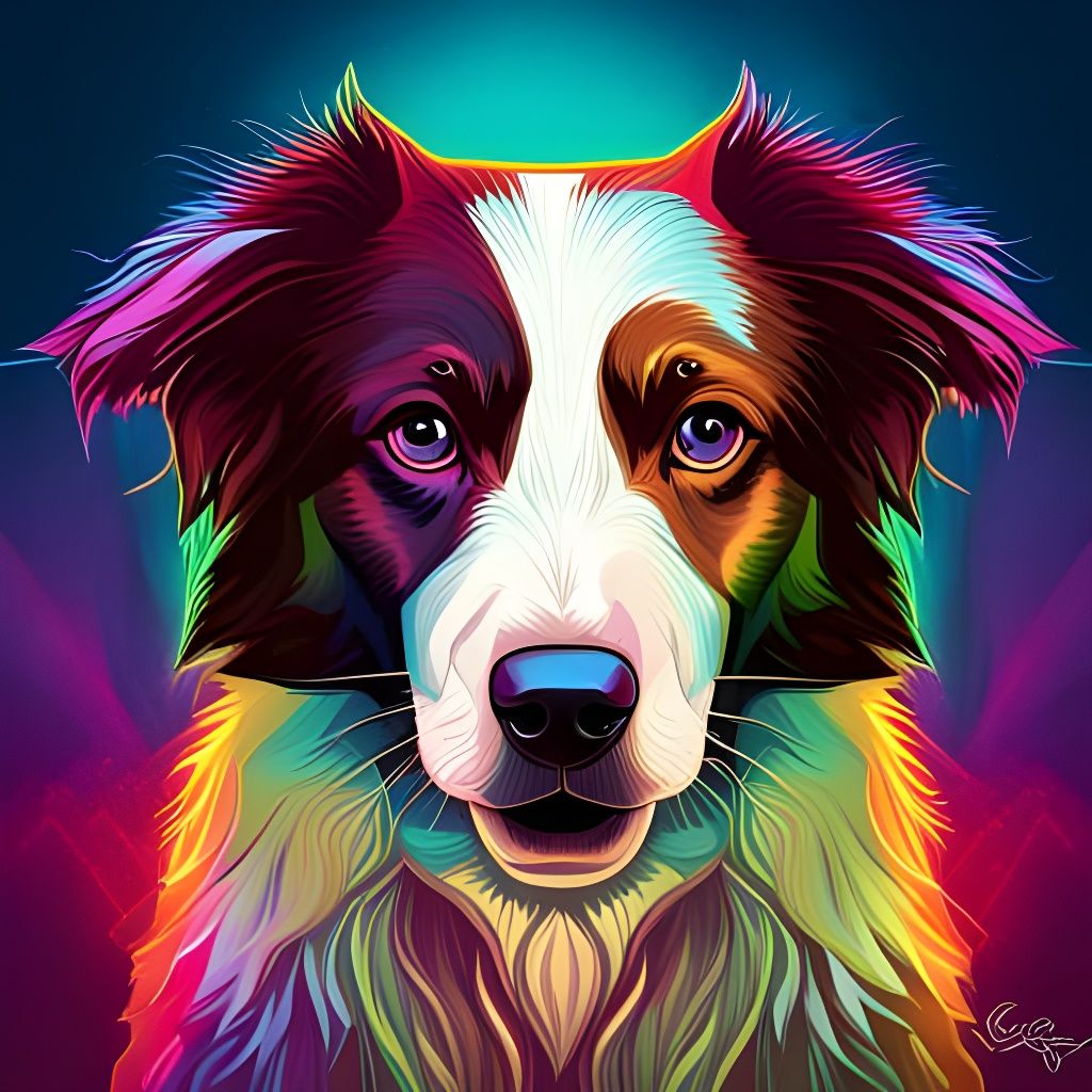 Border Collie - AI Generated Artwork - NightCafe Creator